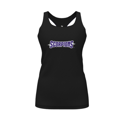[FT0TRBBK-FYS-LOGO1] Decker Racerback Tank Top (Female Youth S, Black, Logo 1)