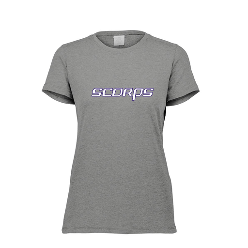 [FTSCUBGY-FAXS-LOGO2] Decker Women's Tri-Blend T-Shirt - Short Sleeve (Female Adult XS, Gray, Logo 2)